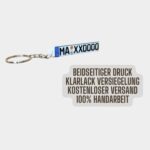 Schlüsselanhänger Kennzeichen